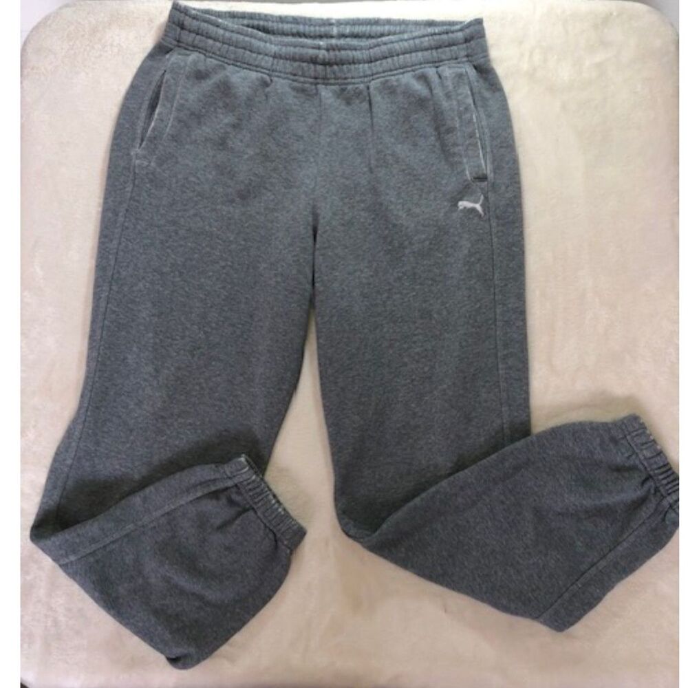 Y2K Unisex Puma Gray Sweatpants with Inside Drawstring